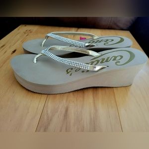 Candie's brand bling diamond 💎 sandals sz 9